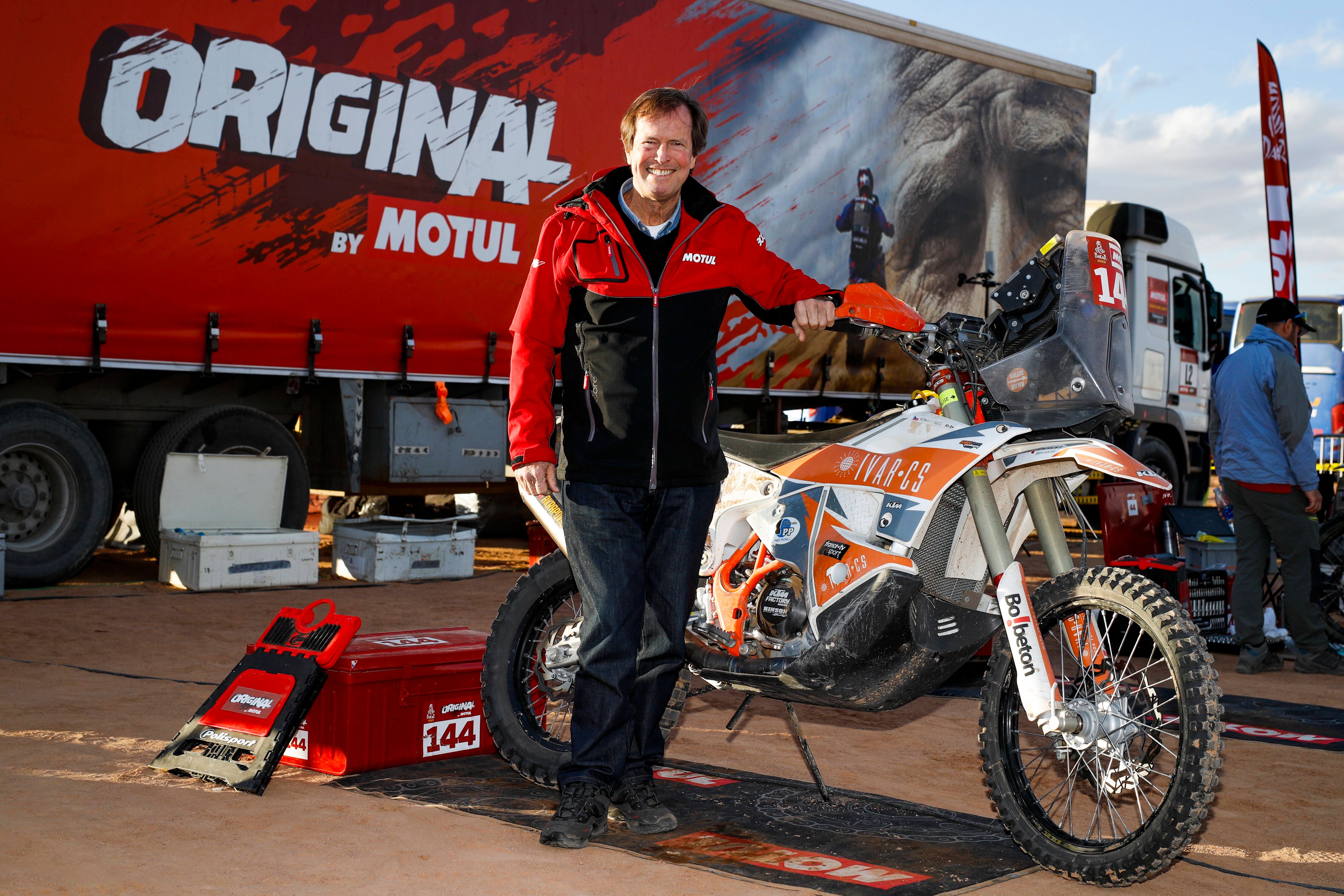 AURIOL Hubert at the Original by Motul bivouac during Stage 5 of the Dakar 2020 between Al Ula and Ha il, 563 km - SS 353 km, in Saudi Arabia, on January 9, 2020 MOTORSPORT : Deces d Hubert Auriol - Retro - 10/01/2021 DPPI/Panoramic PUBLICATIONxNOTxINxFRAxITAxBEL 