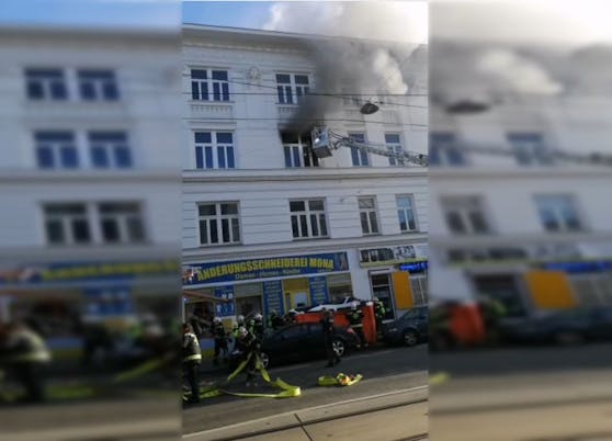 Die Feuerwehr ist vor Ort.