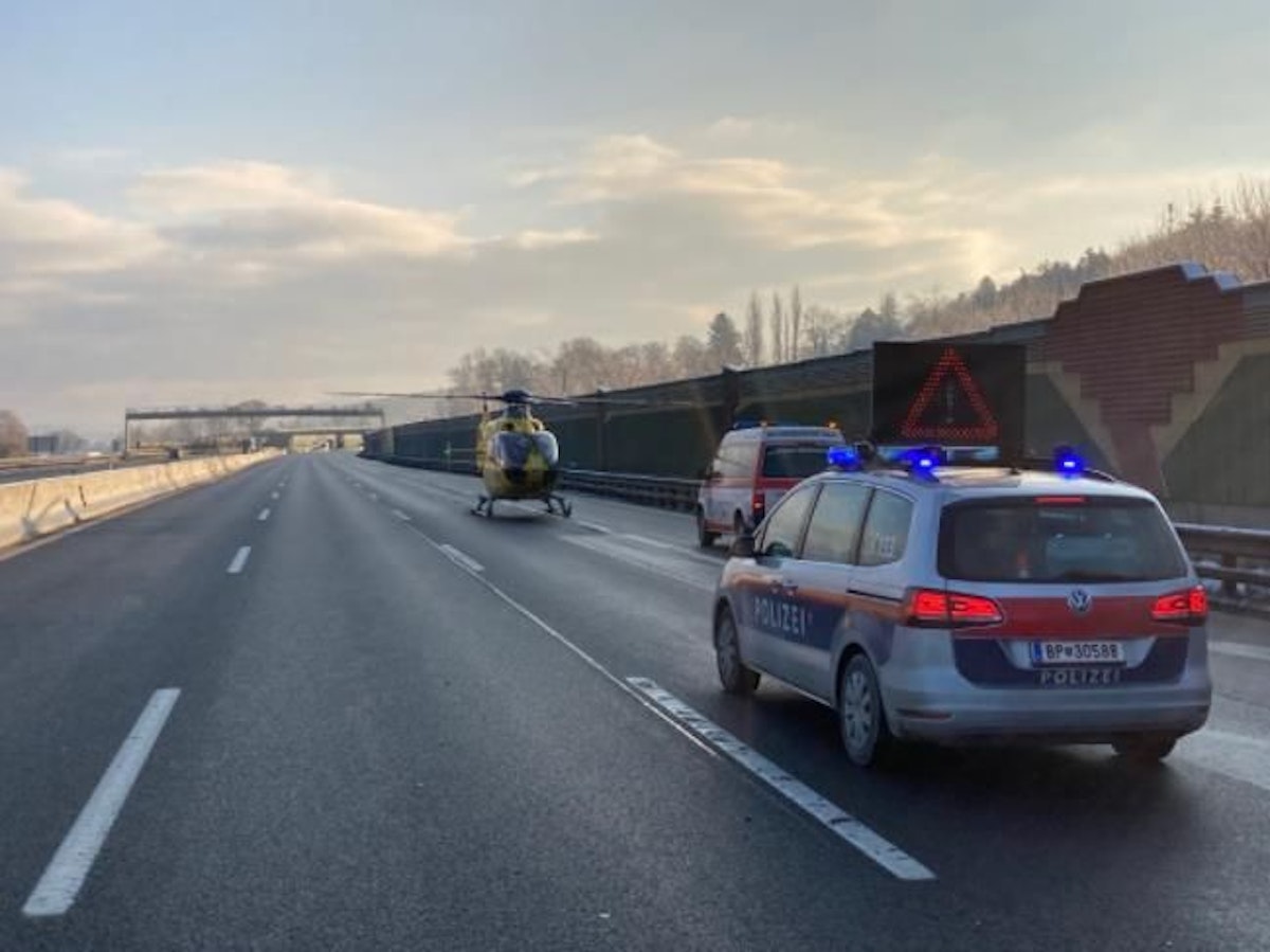 Schwerer Verkehrsunfall auf der A1