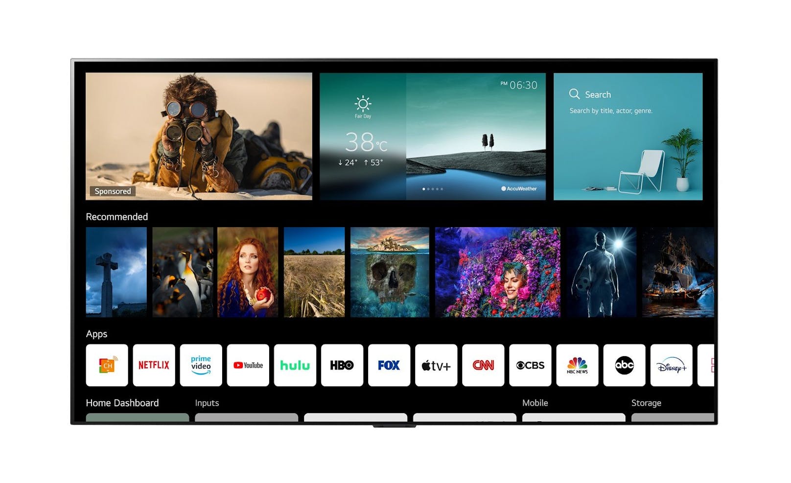 webOS 6.0 Smart TV Plattform von LG ist für die Art der heutigen Content-Nutzung designt.