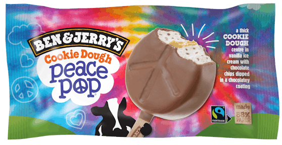 Ben & Jerry’s Cookie Dough Peace Pop