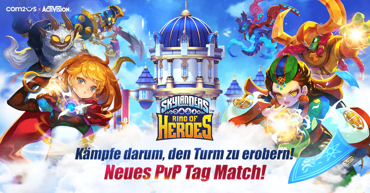 Com2uS veröffentlicht neues Kampfsystem für "Skylanders Ring of Heroes".