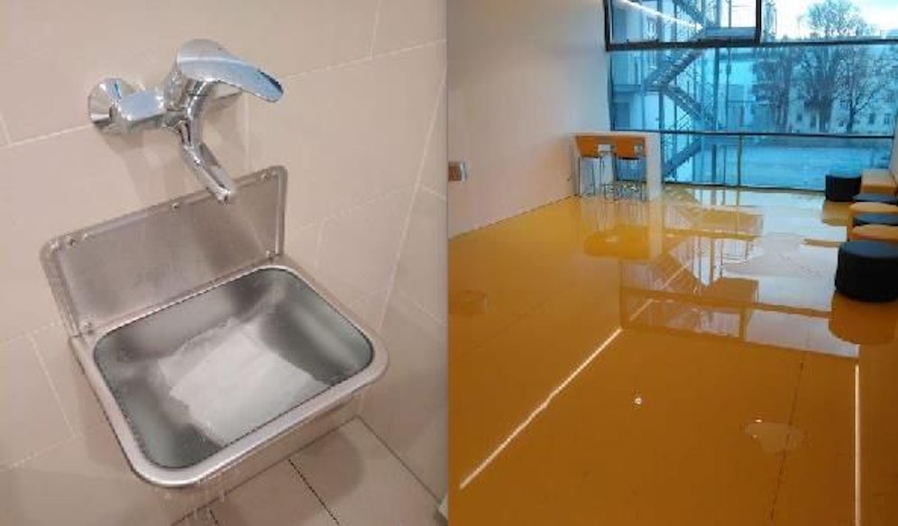 Schule in Groß-Enzersdorf geflutet