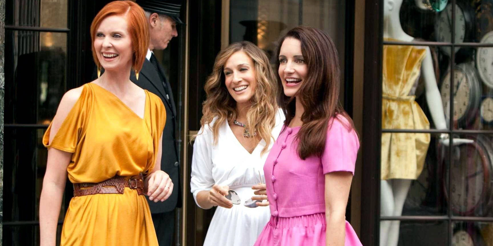 Szenenbild "Sex and the City 2": Cynthia Nixon, Sarah Jessica Parker, Kristin Davis