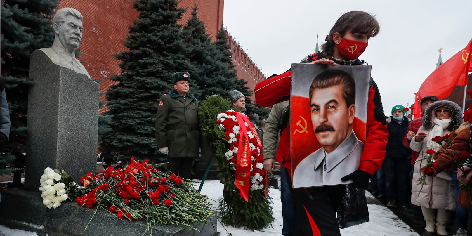 Feierlichkeiten zum Geburtstag Stalins am 21. Dezember 2020