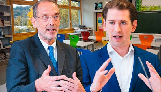 Bildungsminister Heinz Faßmann (links) und Bundeskanzler Sebastian Kurz (rechts).