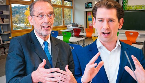 Bildungsminister Heinz Faßmann (links) und Bundeskanzler Sebastian Kurz (rechts).