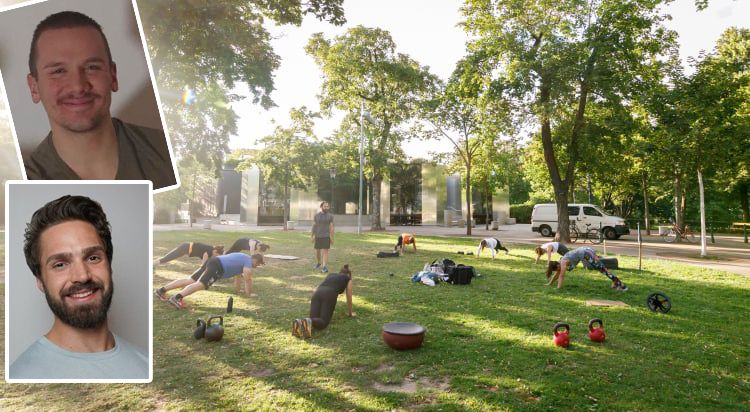 Die beiden Geschäftsführer dürfen ihr Outdoor-Training nicht mehr anbieten.