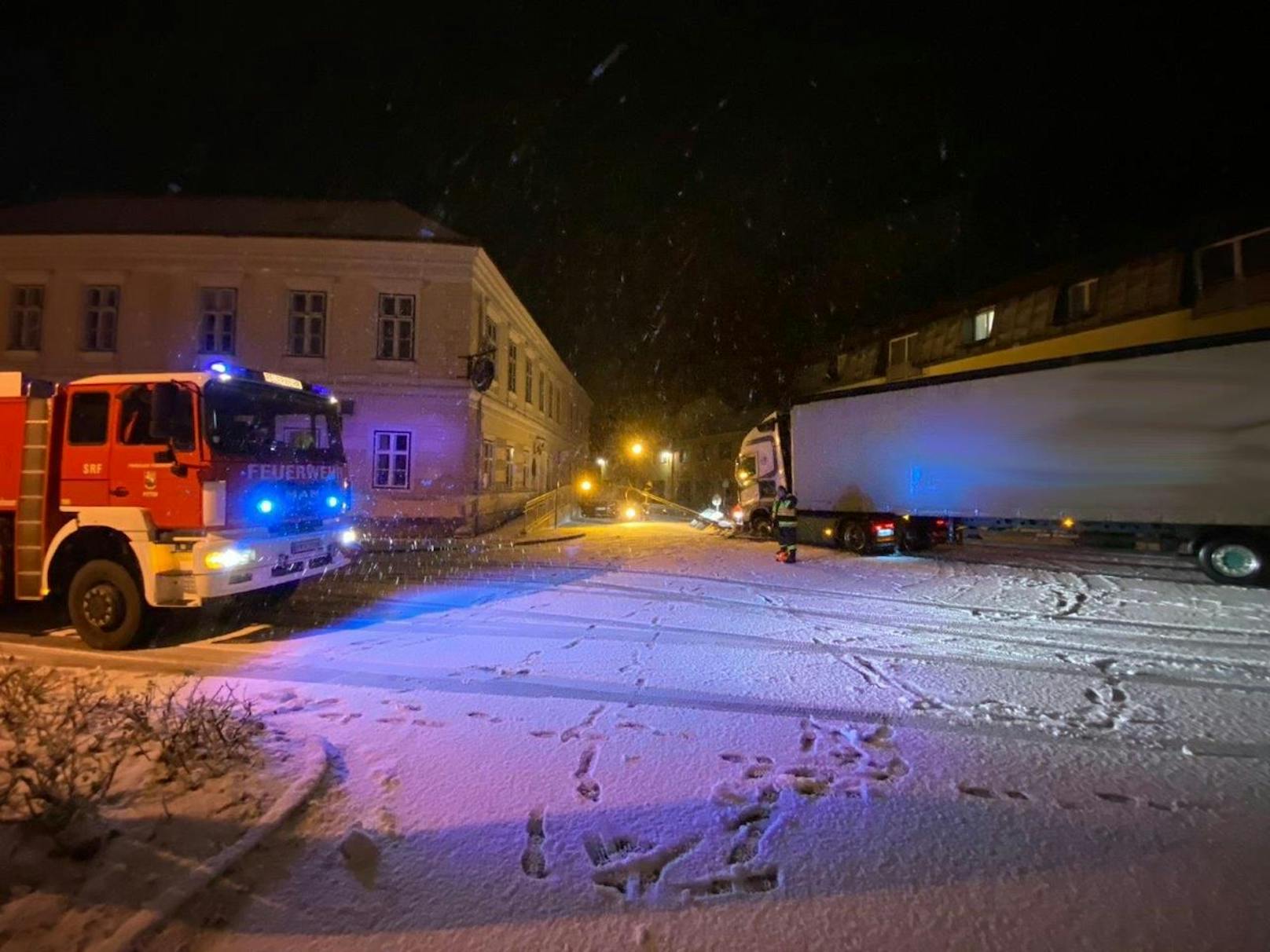 Schneeunfälle im Bezirk Neunkirchen