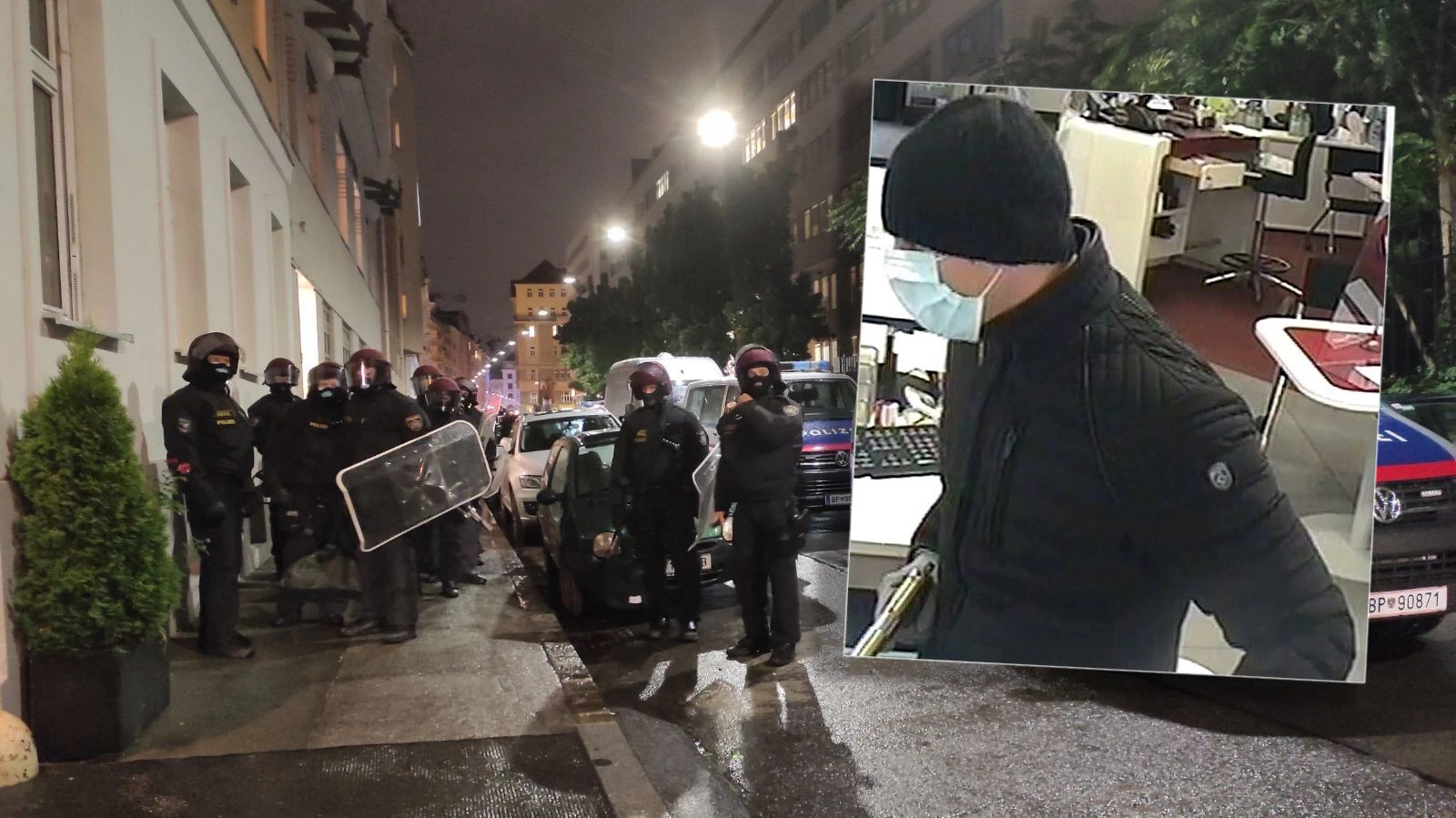Der Mann wird von der Polizei gesucht. 