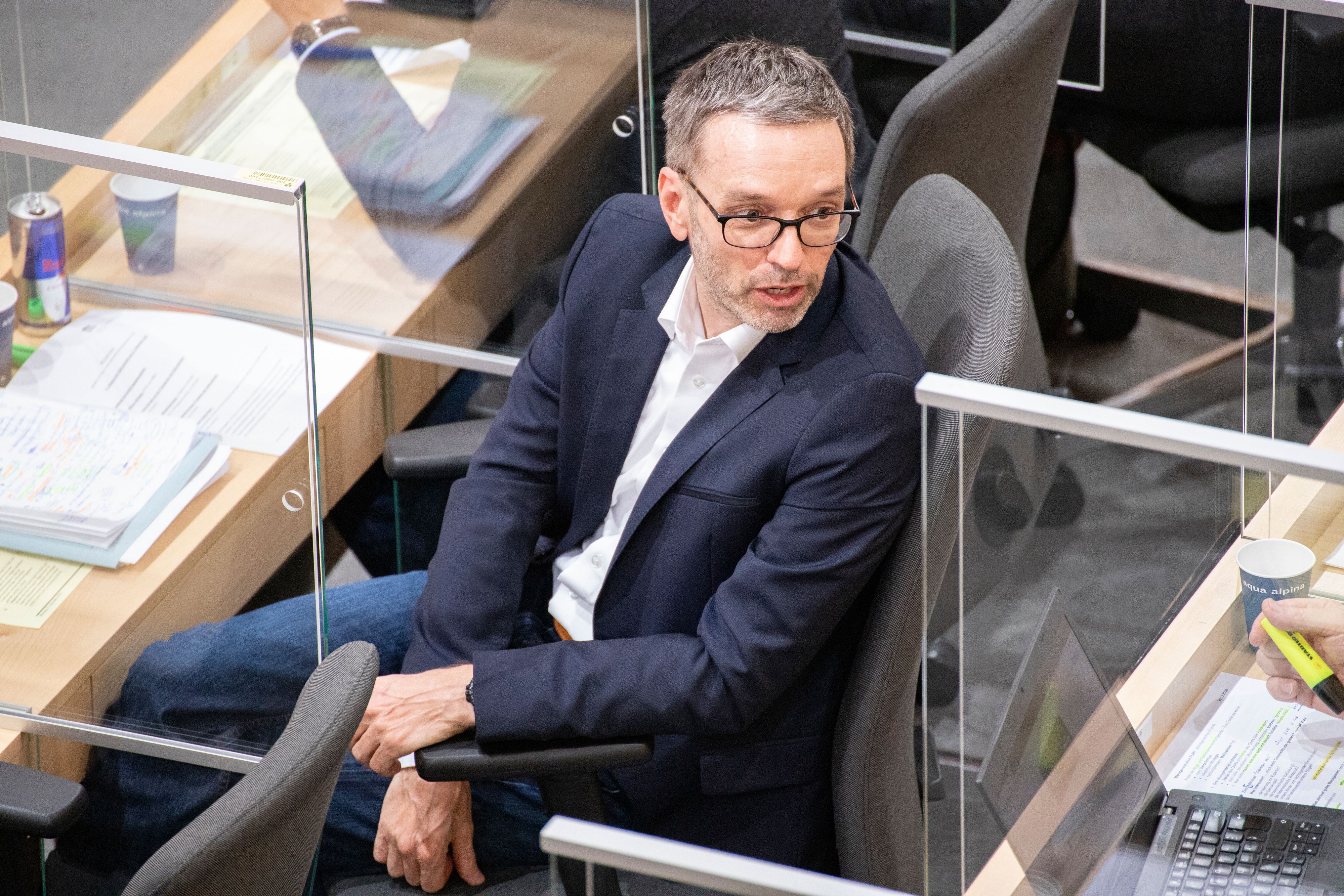 FPÖ-Klubobmann Herbert Kickl griff ÖVP-Nationalratspräsident Wolfgang Sobotka frontal an.