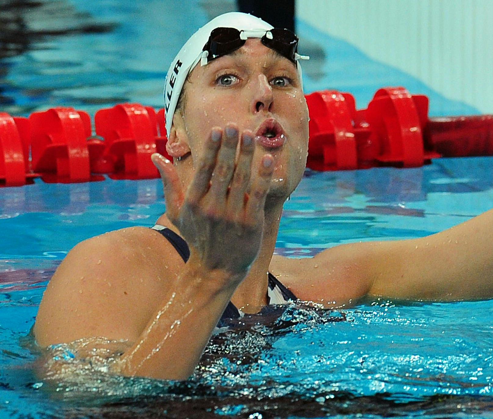 Klete Keller 2008 im Olympischen Becken.