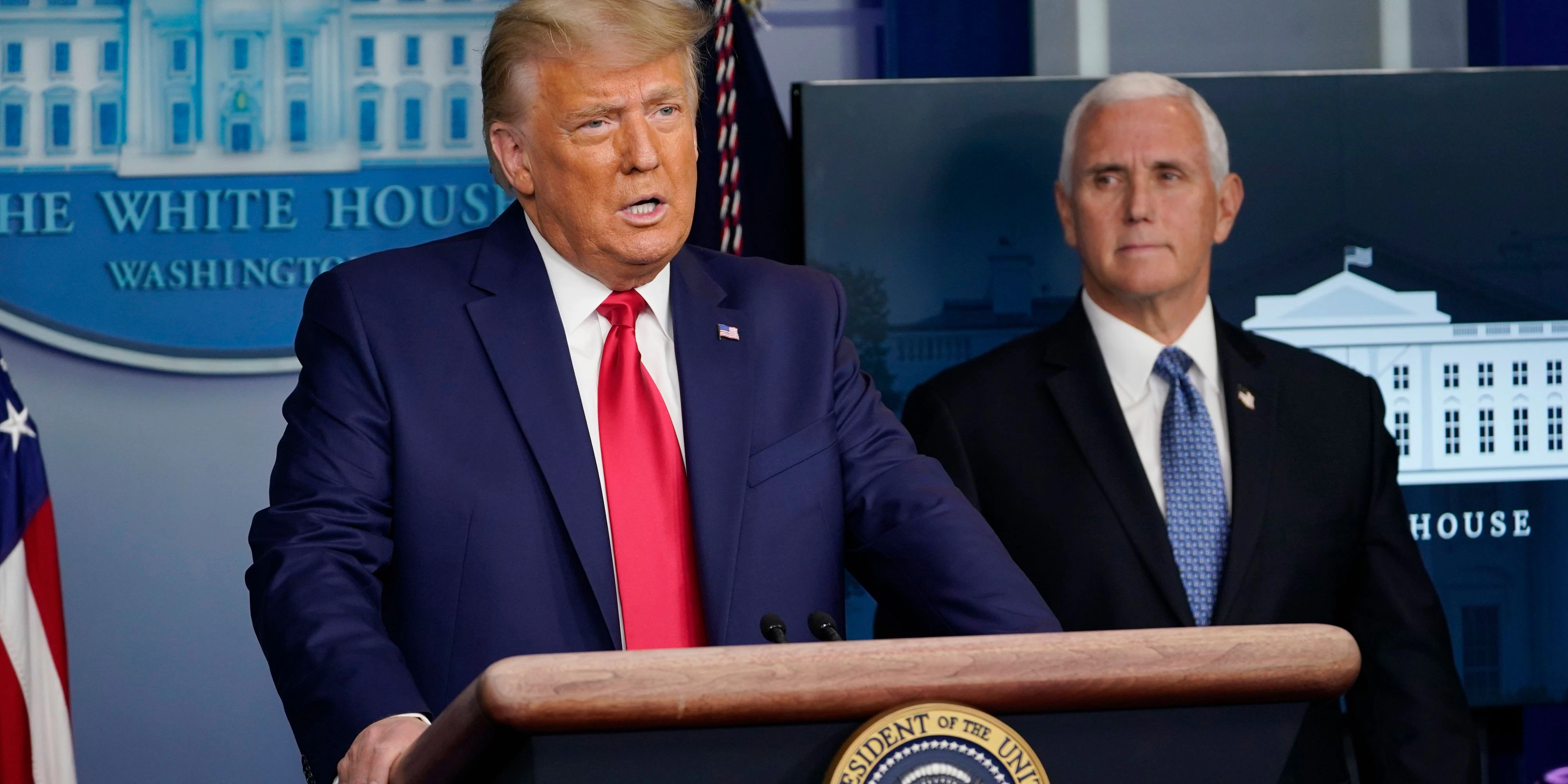 US-Präsident Donald Trump und Vizepräsident Mike Pence