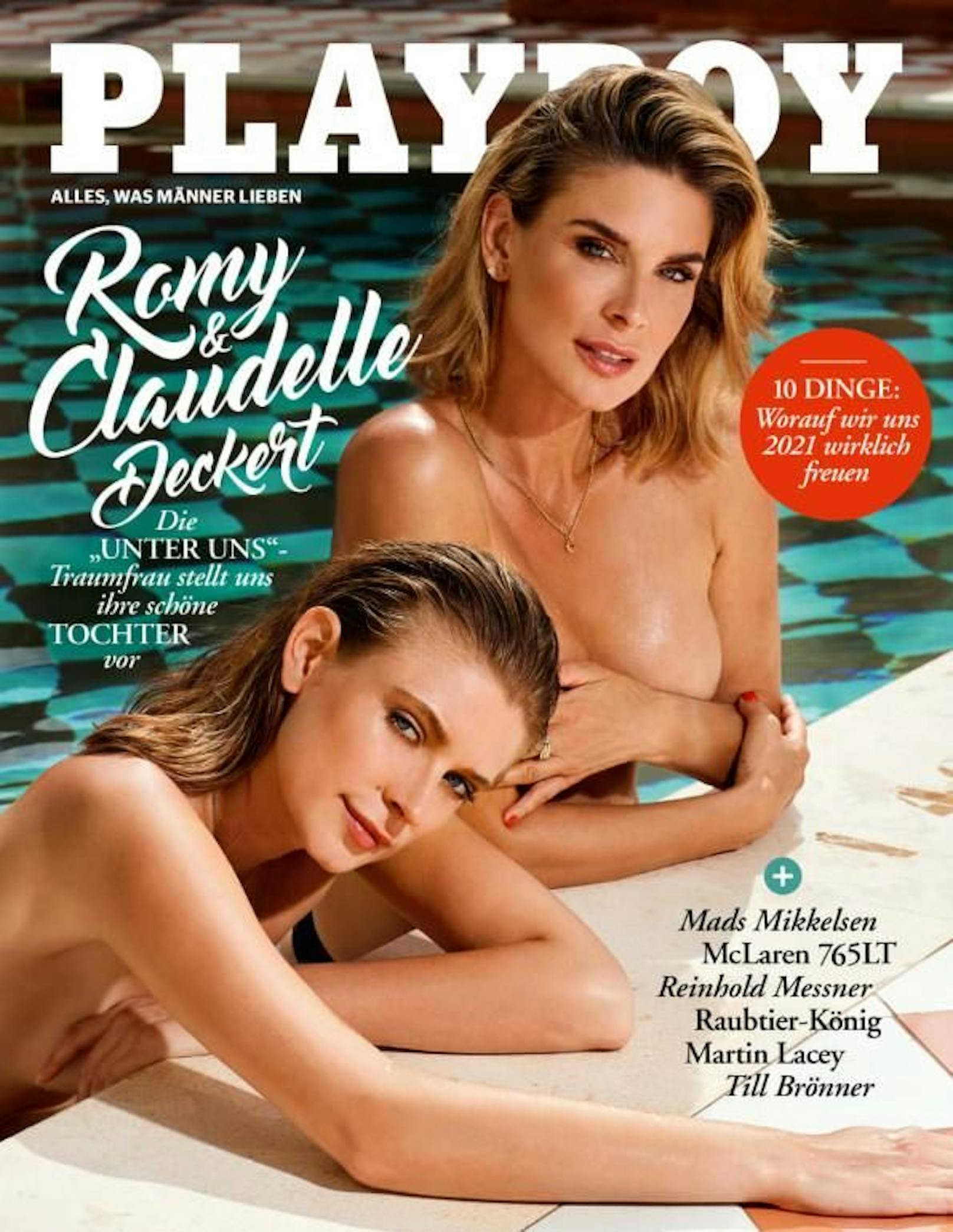 TV-Star Claudelle Deckert und ihre Tochter Romy im Playboy