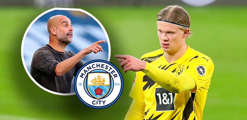 Pep Guardiola will Erling Haaland nach Manchester locken. 