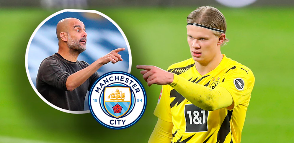 Pep Guardiola will Erling Haaland nach Manchester locken. 