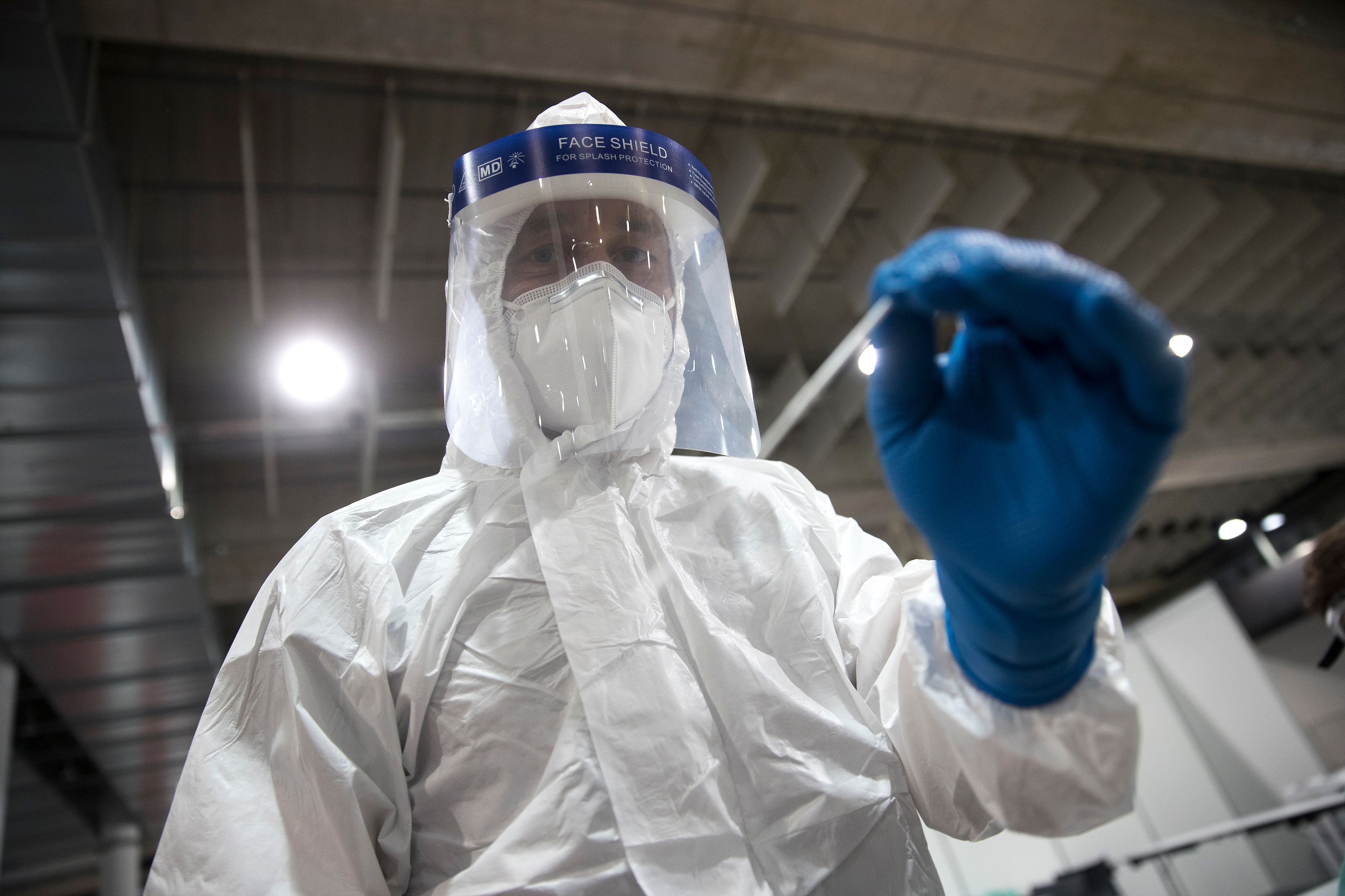 11.1.2021, Messehalle Graz: Beginn der dauerhaften Bevölkerungstests in der Steiermark