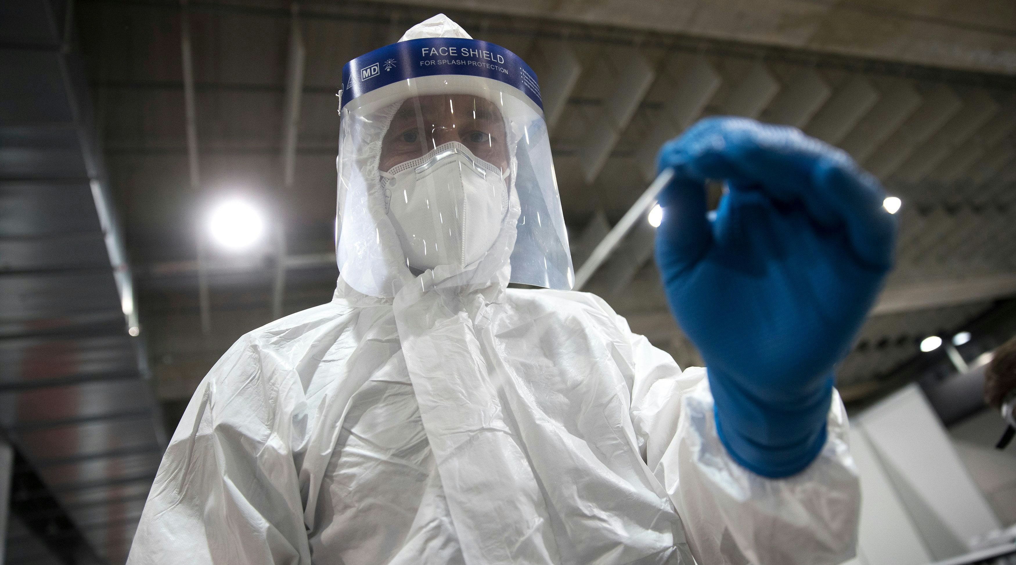 11.1.2021, Messehalle Graz: Beginn der dauerhaften Bevölkerungstests in der Steiermark