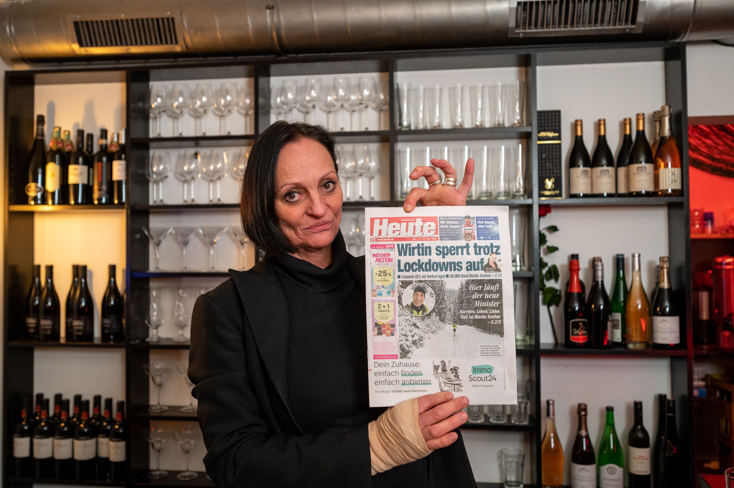 Sie hat's sogar aufs Titelblatt geschafft! <em>"Heute"</em> hat als erstes Medium vom Vorhaben der Gastronomin berichtet. Jetzt bereitet sie sich auf einen Auftritt bei Servus TV vor.