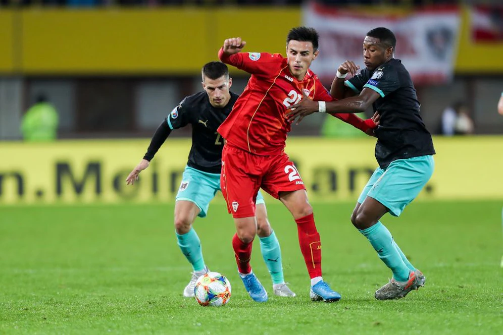 David Alaba gegen Nord-Mazedonien