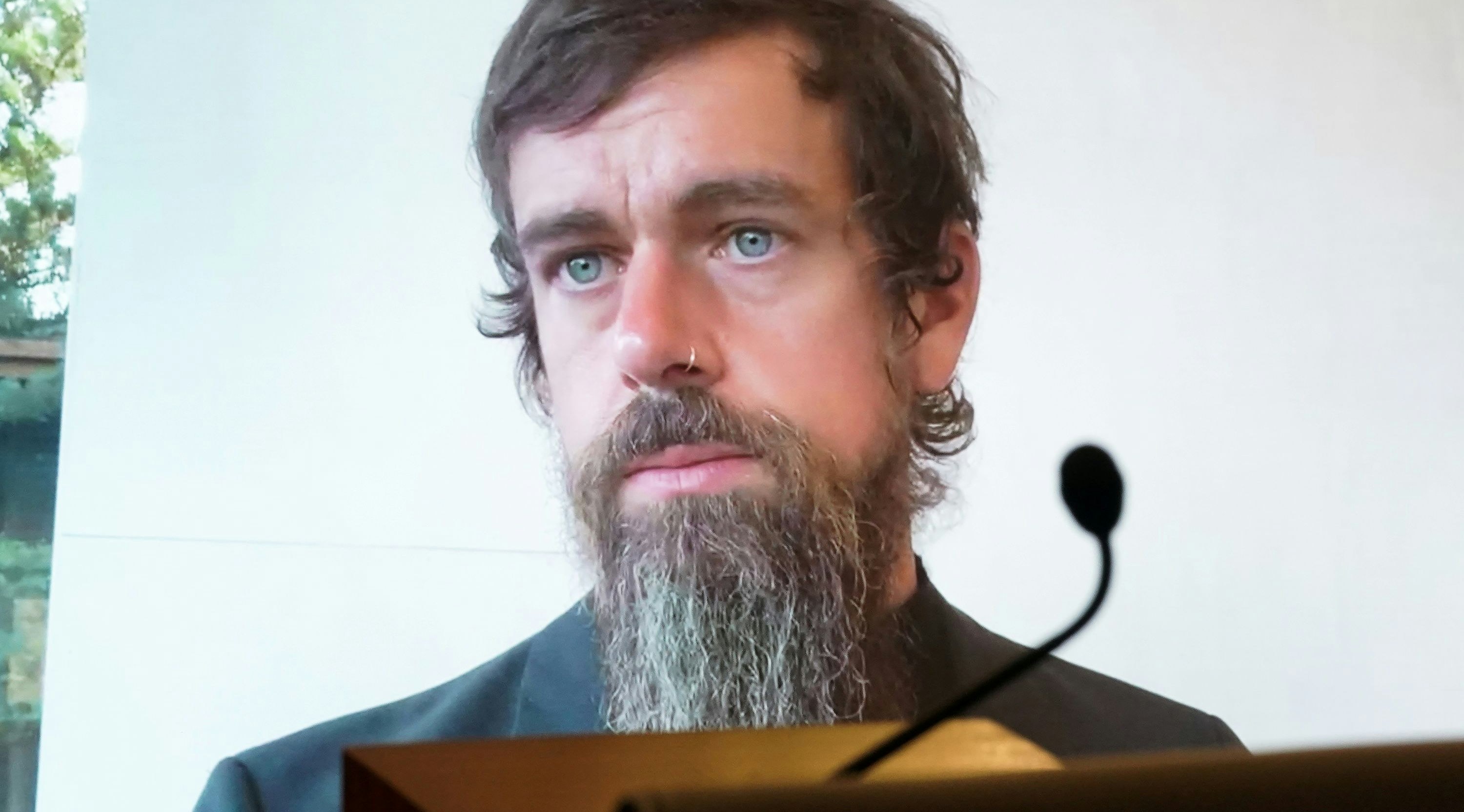 CEO of Twitter Jack Dorsey testifies remotely during the Senate Commerce, Science, and Transportation Committee hearing 'Does Section 230's Sweeping Immunity Enable Big Tech Bad Behavior?', on Capitol Hill in Washington, DC, U.S., October 28, 2020. Greg Nash/Pool via REUTERS