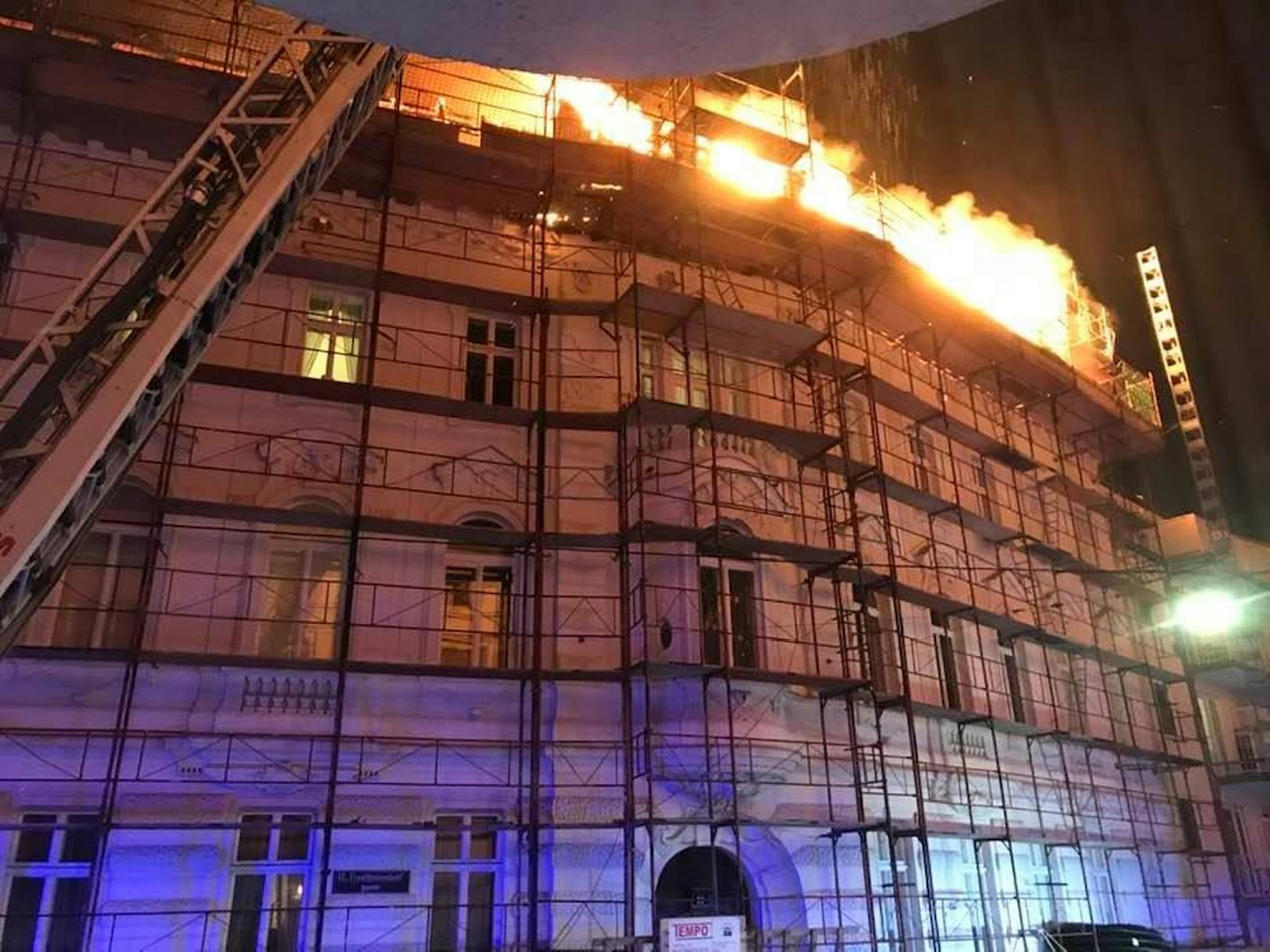 In Wien kam es zu einem Feuerwehreinsatz.