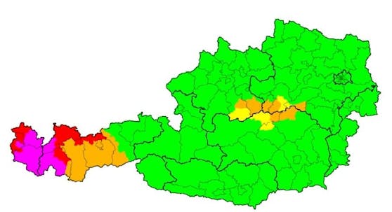 Aktuelle Wetter-Warnstufe