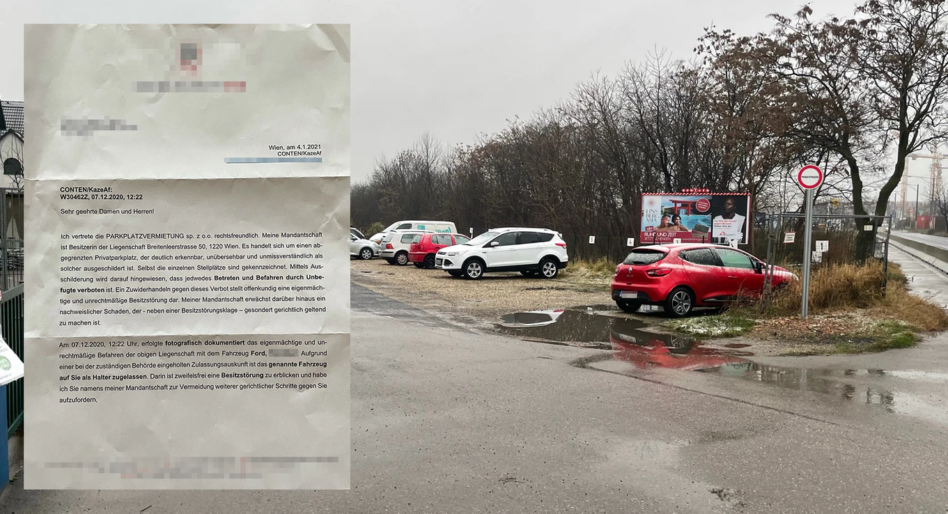 Weil einer Wiener hier sein Auto wendete, gab es eine Besitzstörungsklage