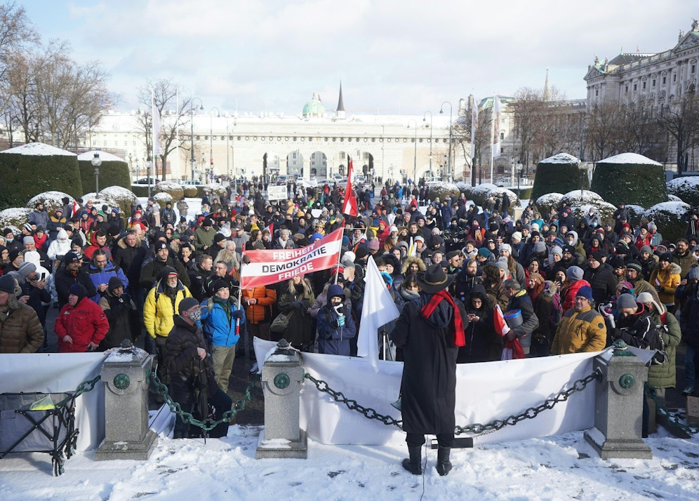 Teilnehmer der Corona-Demo 
