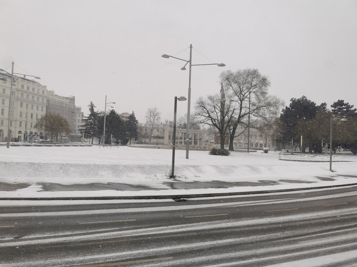 Schnee in Wien