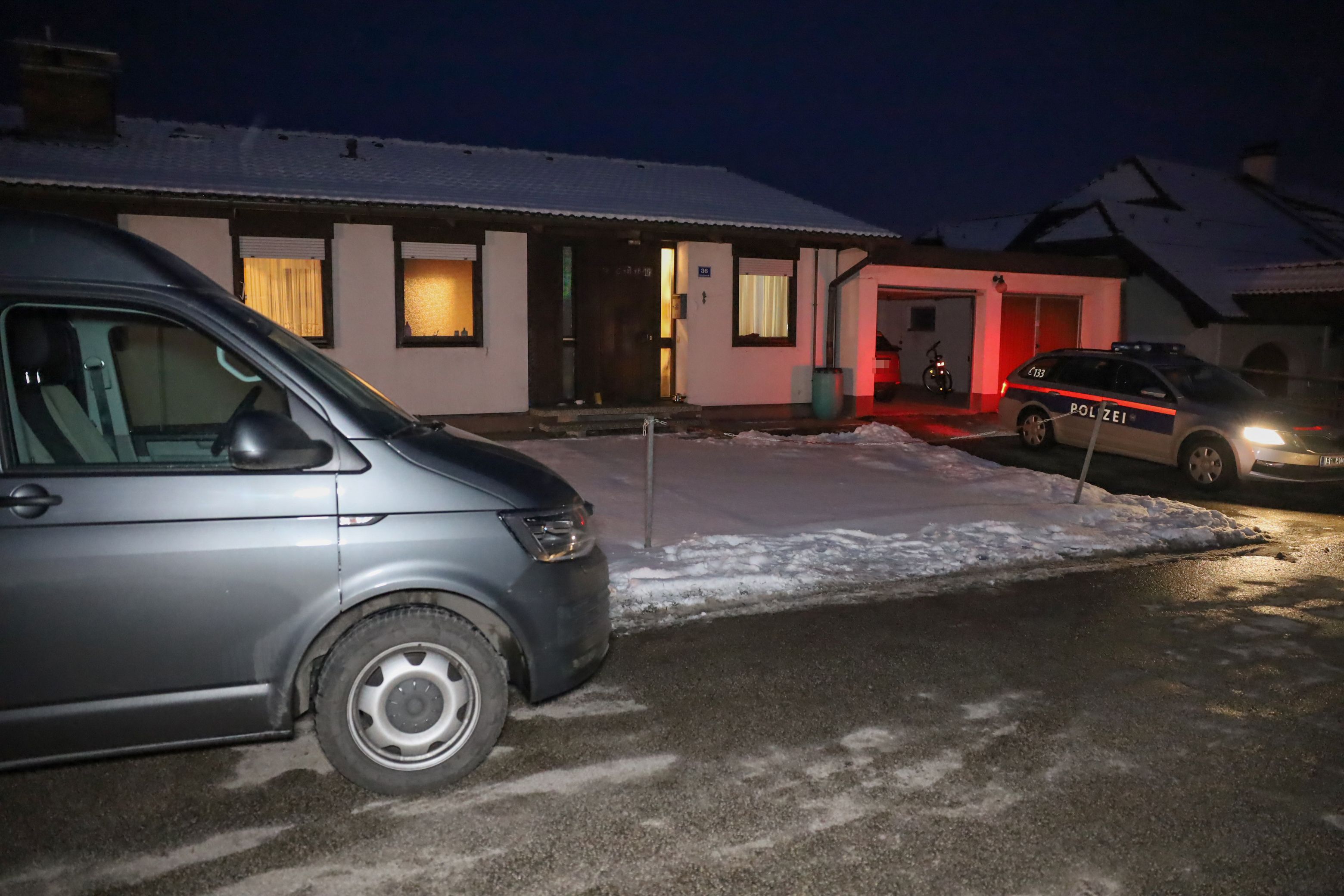 Der Tatort vom Tötungsdelikt in Aschach an der Steyr. 