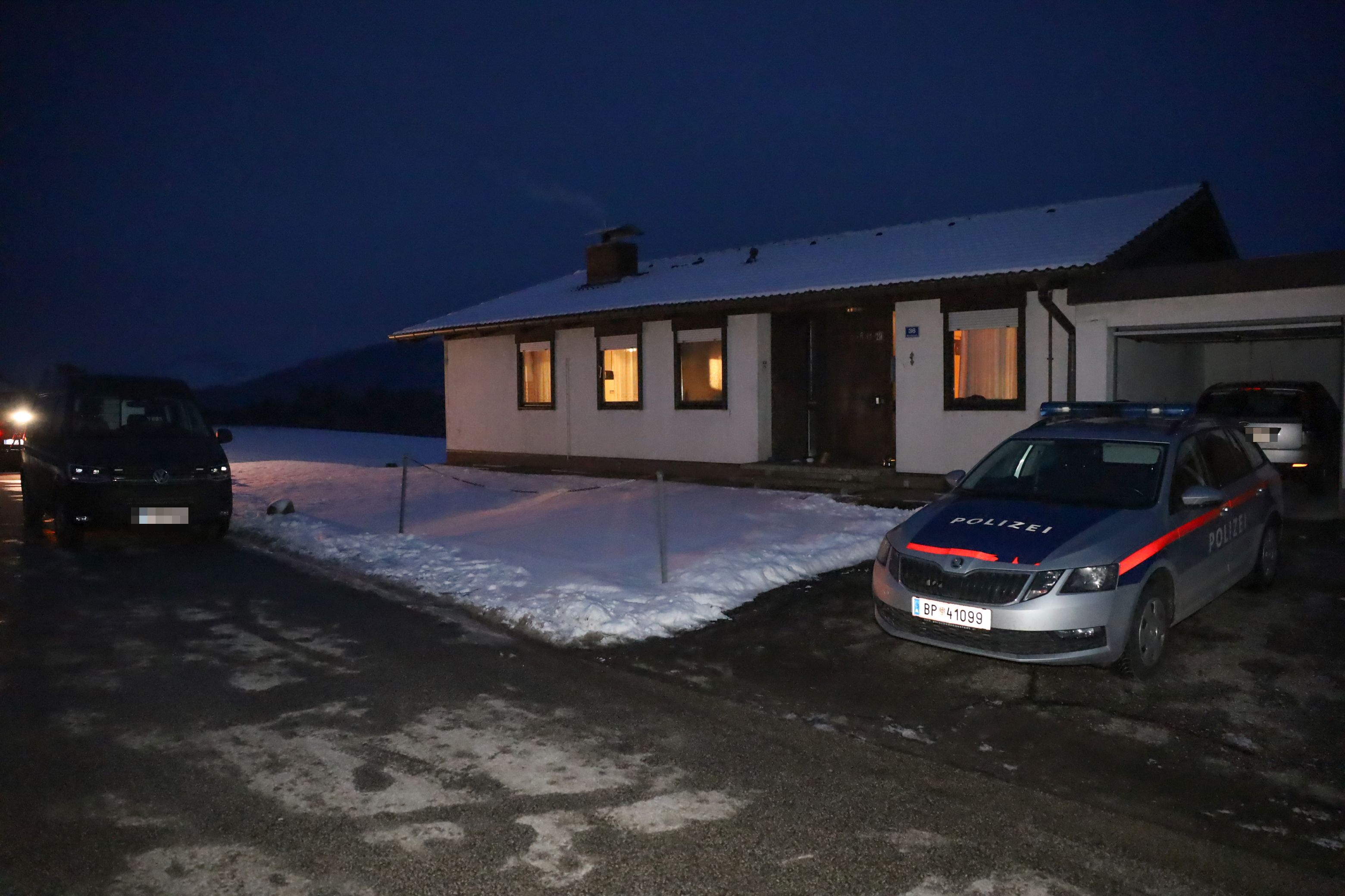 Der Tatort vom Tötungsdelikt in Aschach an der Steyr. 