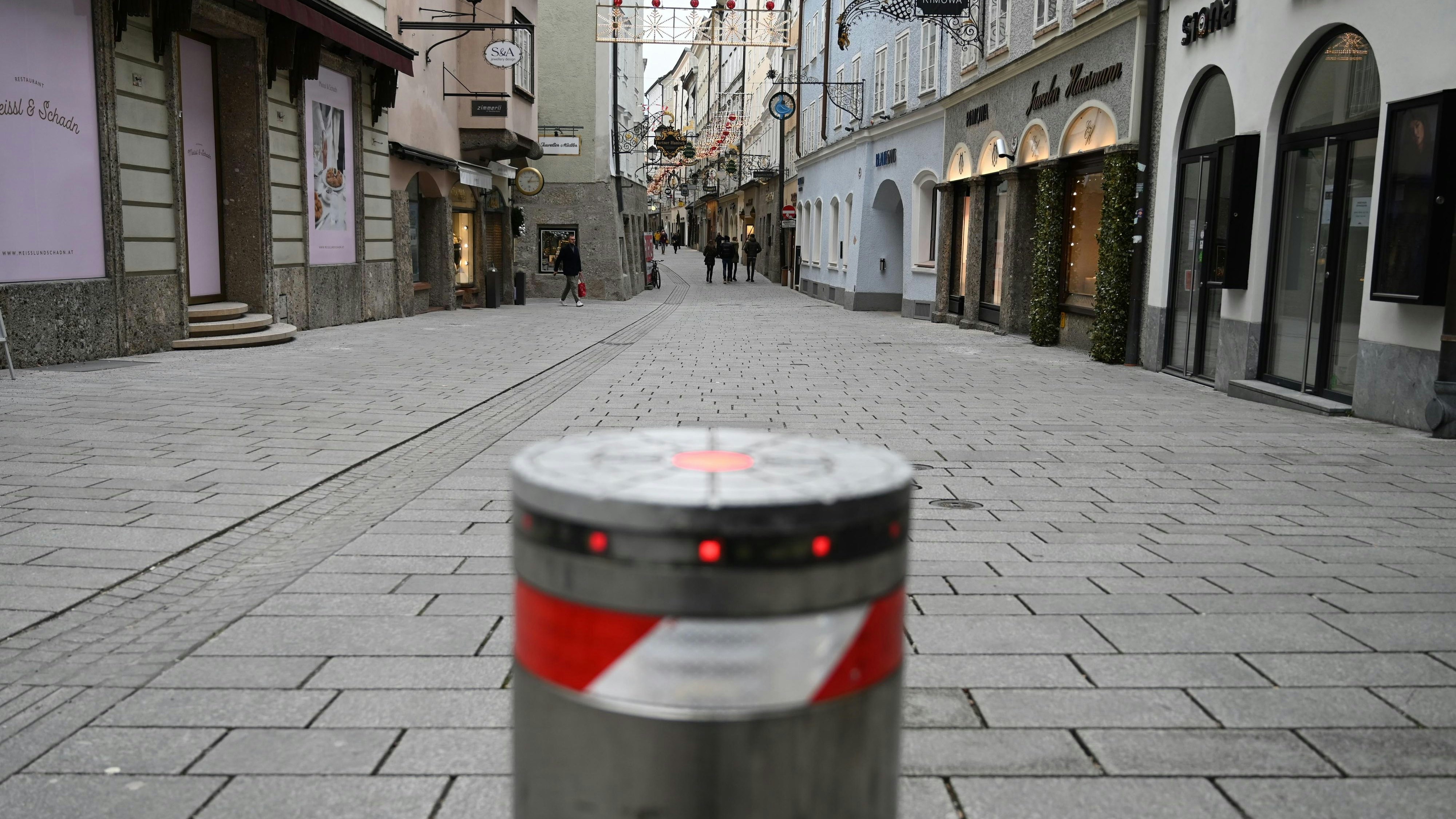 Lockdown in Österreich - hier im Bild die Getreidegasse in Salzburg (Archivfoto)