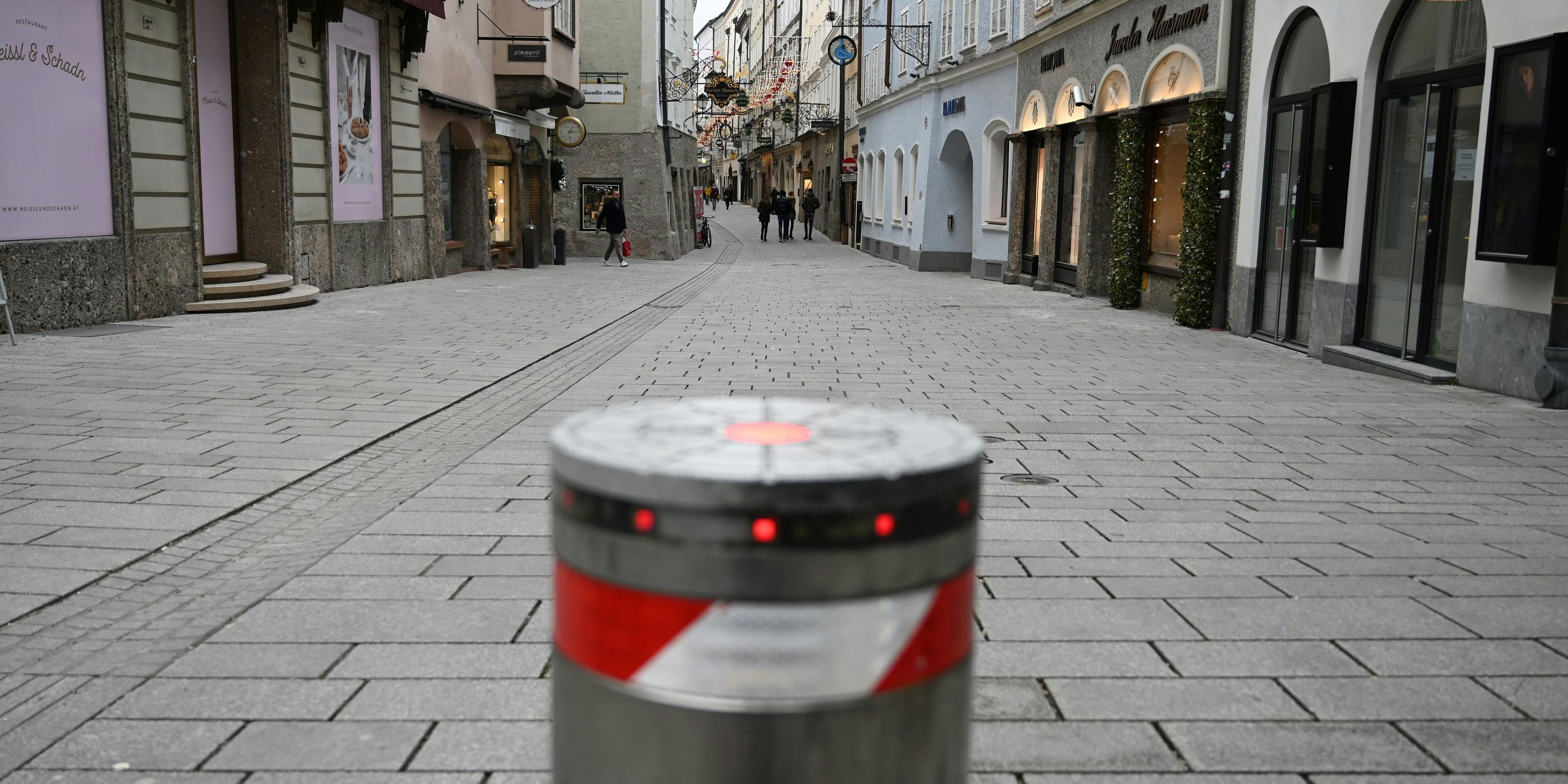 Lockdown in Österreich - hier im Bild die Getreidegasse in Salzburg (Archivfoto)