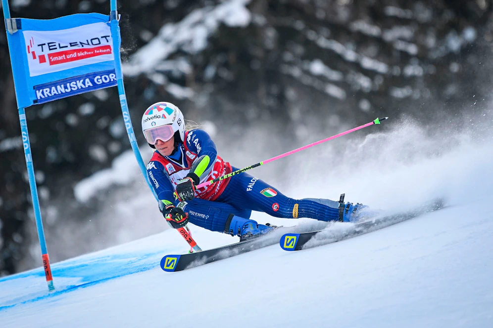 Die Italienerin Marta Bassino triumphiert in Kranjska Gora.