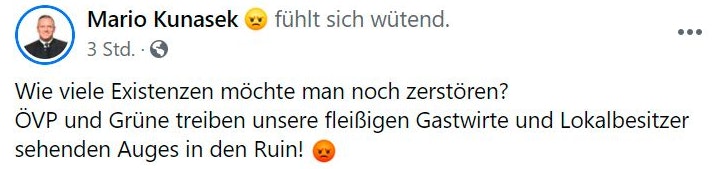 Mario Kunasek "fühlt sich wütend"