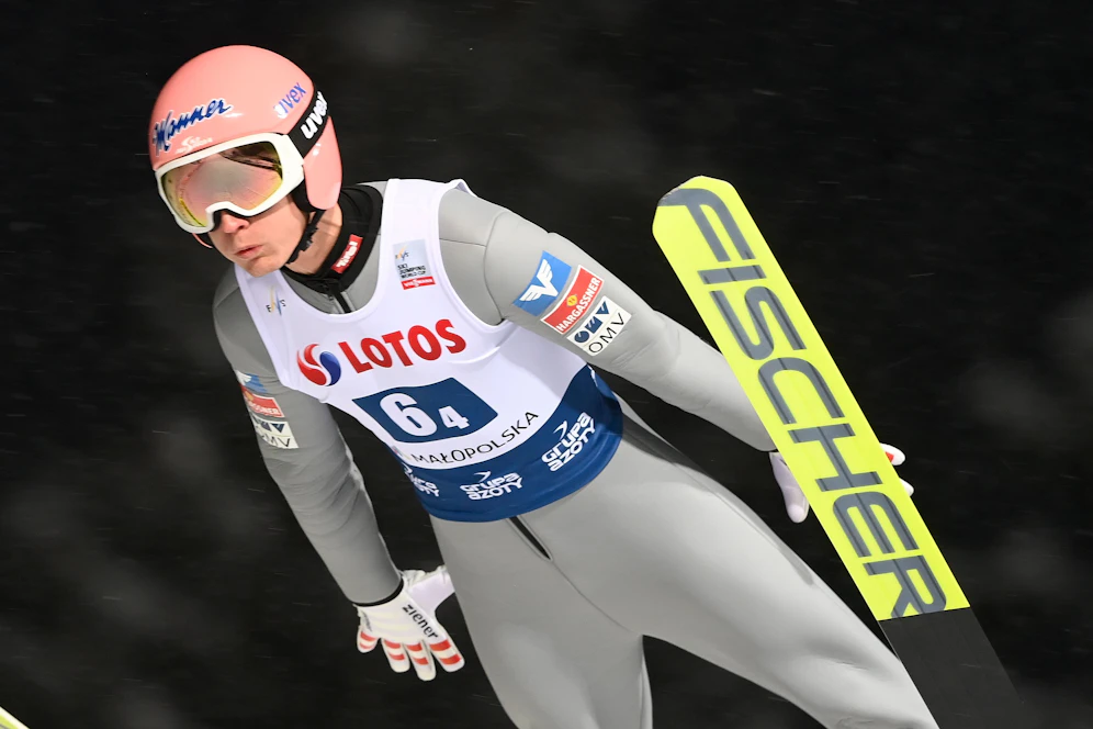 Daniel Huber am Weg auf Rang vier.