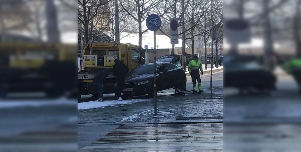 Crash beim Westbahnhof am Wiener Gürtel 