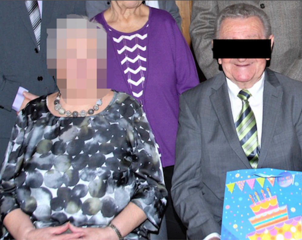 Ein Bild des Paares aus glücklichen Tagen