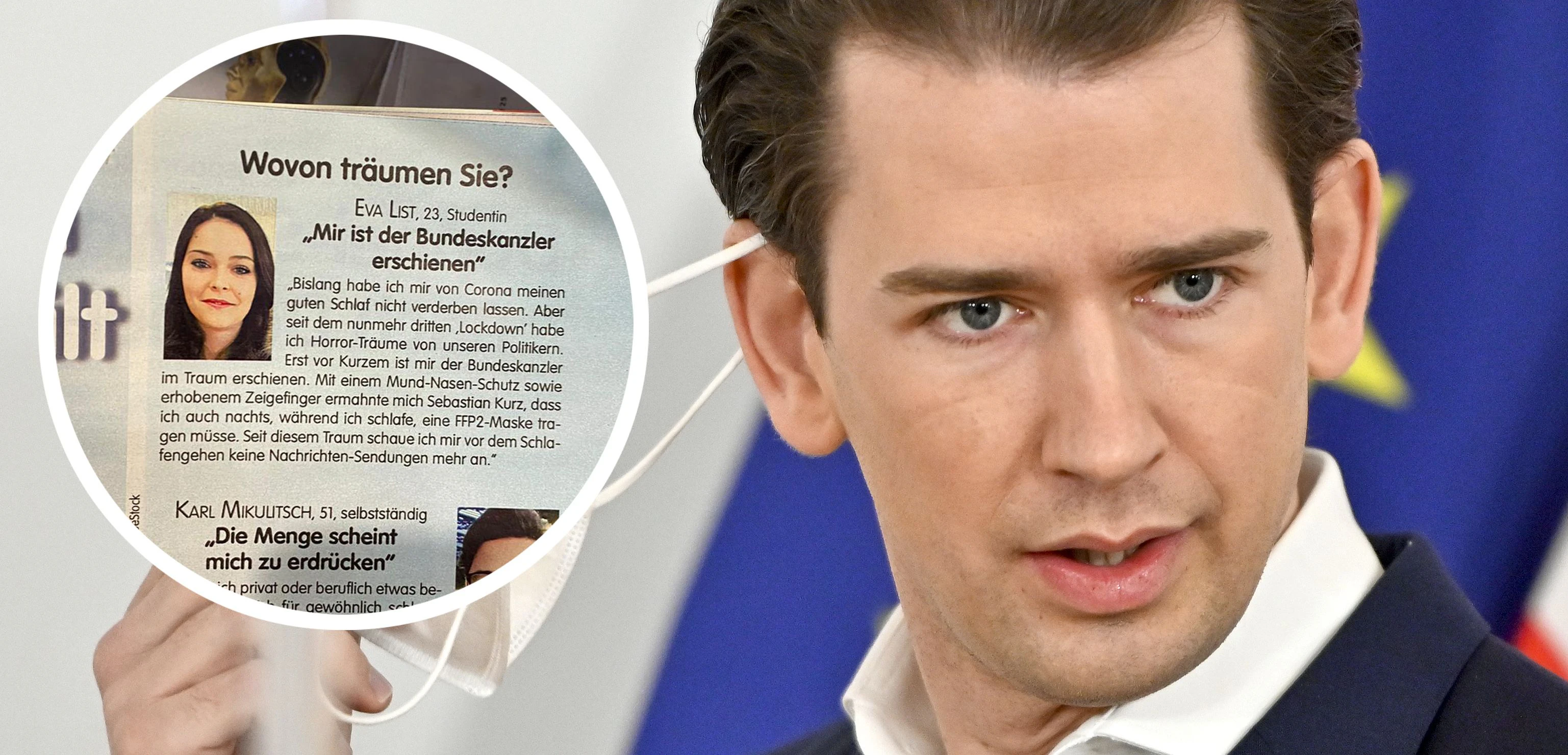 Sebastian Kurz ist Studentin Eva im Schlaf erschienen.