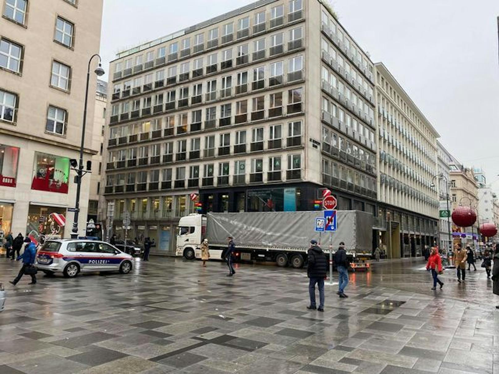 Lkw-Fahrer verirrte sich in Wiener City