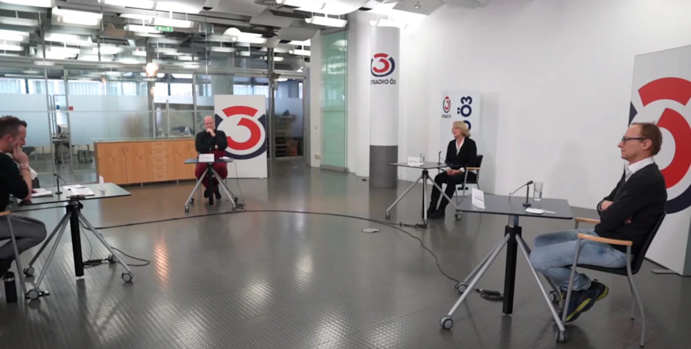 Robert Kratky im Gespräch mit den Experten&nbsp;Heidemarie Holzmann, Herwig Kollaritsch und Christoph Wenisch.