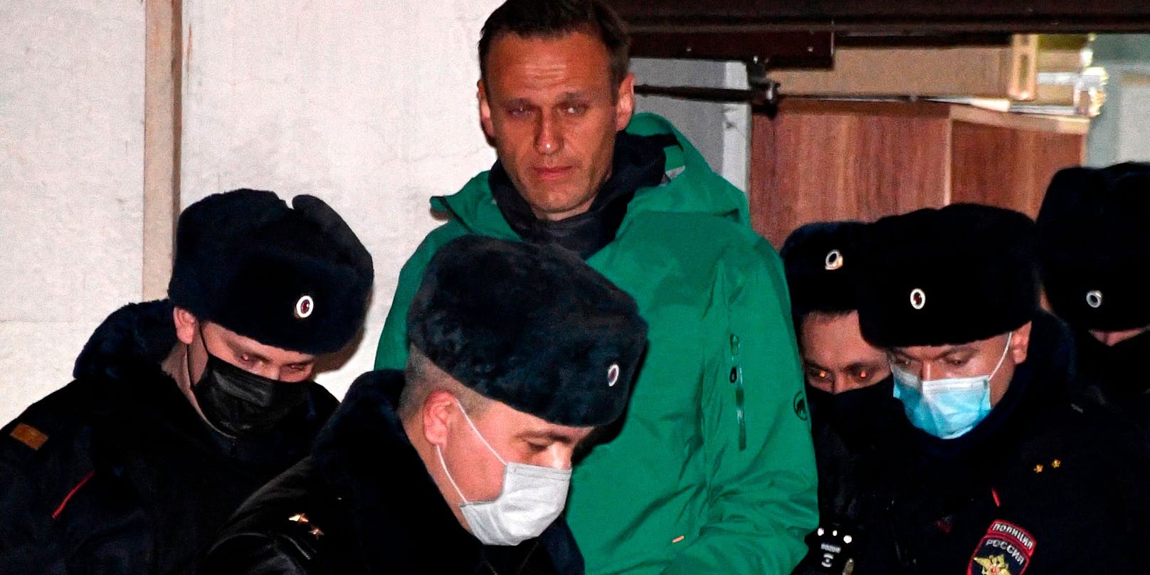 Wurde er ins berüchtigte Gefängnis Matrosenruhe in Moskau gesperrt? Alexei Nawalny nach einer Gerichtsanhörung.