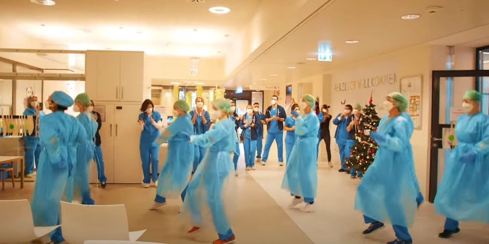 Das Tanzvideo der Mitarbeiter der Klinik Floridsdorf geht viral