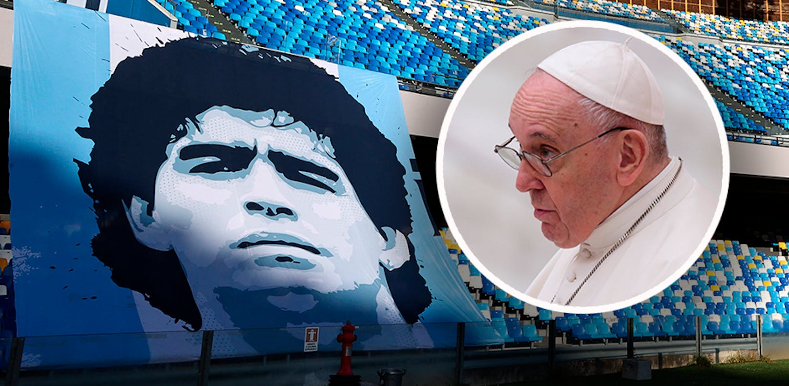 Papst Franziskus spricht über Diego Maradona. 