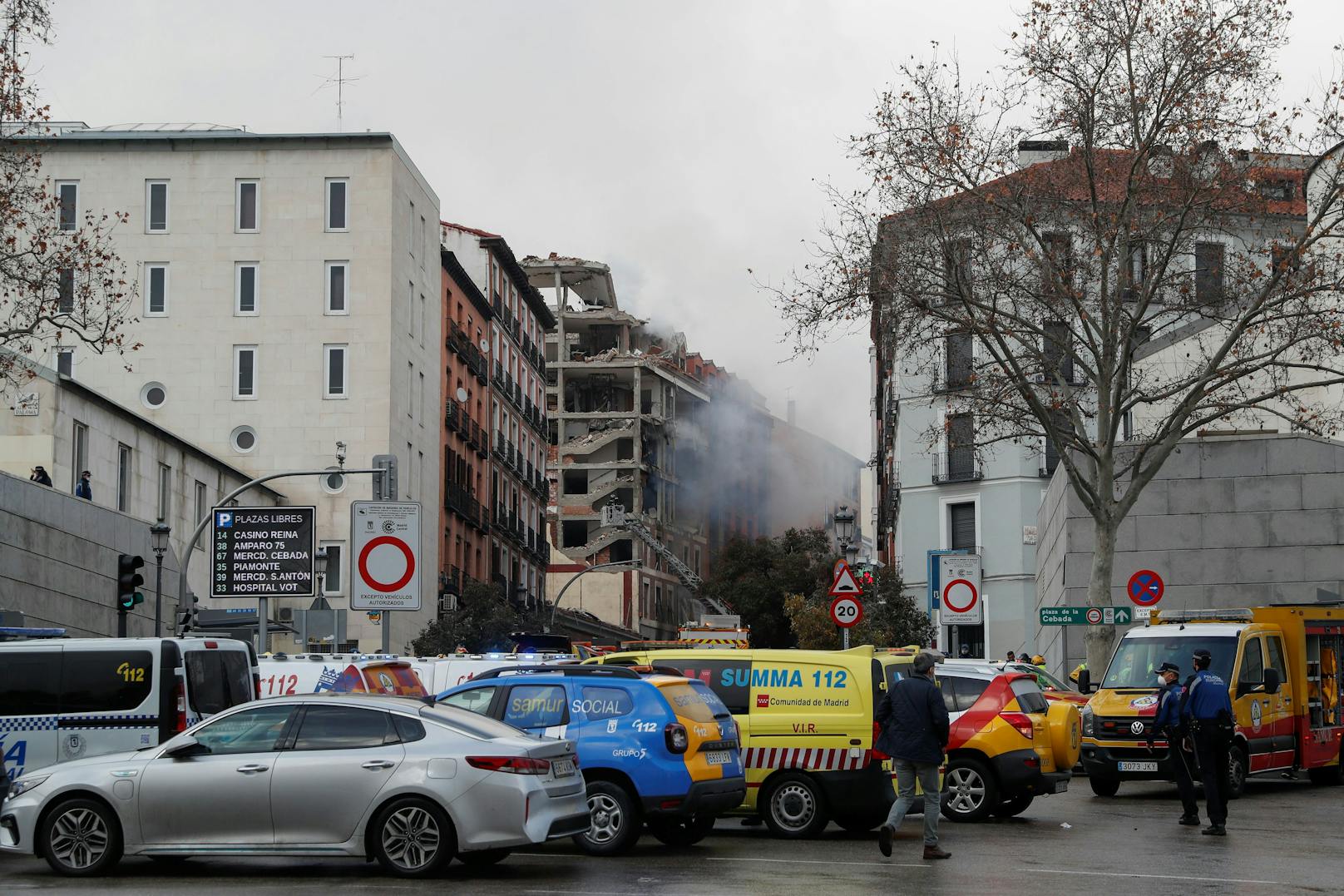 Drei Menschen bei Gas-Explosion in Madrid getötet