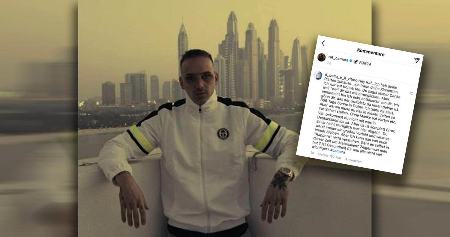 RAF Camora ist aktuell in Dubai.