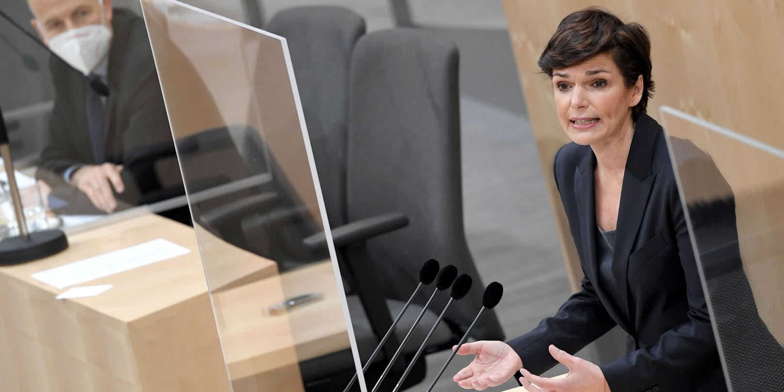 SPÖ-Chefin Pamela Rendi-Wagner am 20. Jänner im Parlament