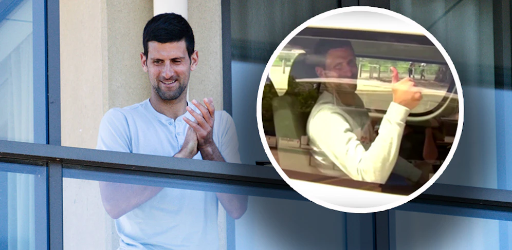 Novak Djokovic wurde in Australien ohne Maske erwischt. 