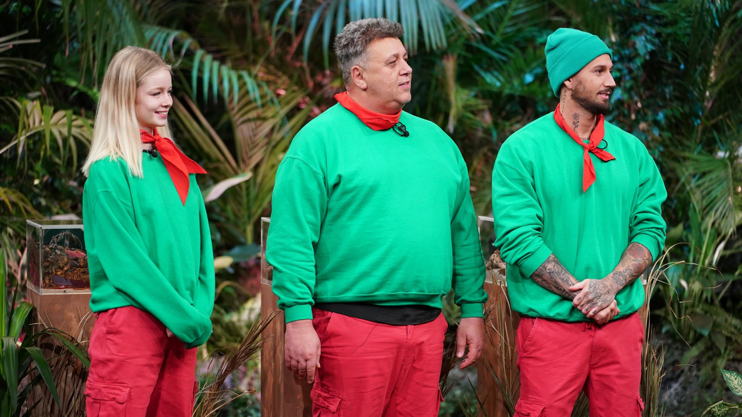Dschungelshow (Tag 2, 16.1.2021): Zoe, Frank, Mike